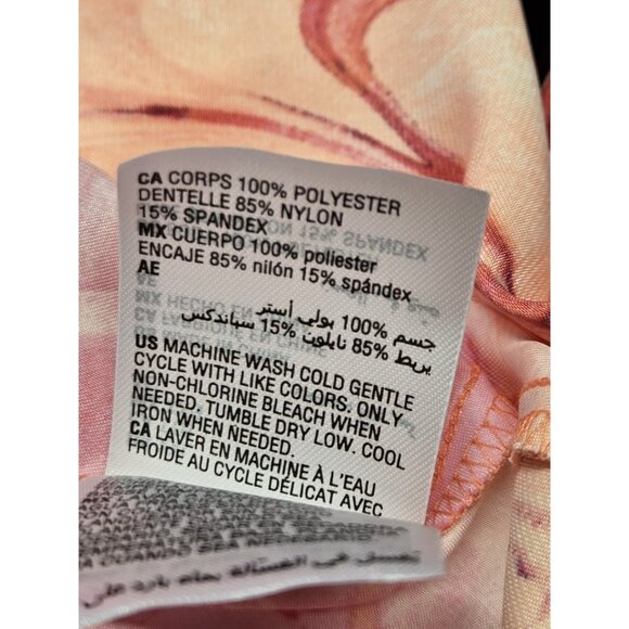 INC Womens XL Marble Multicolor 2 Piece Lace Trim Cami Shorts Pajama Set - Picture 7 of 7